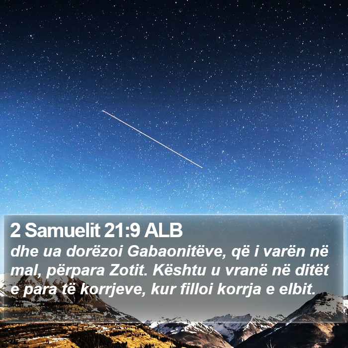 2 Samuelit 21:9 ALB Bible Study