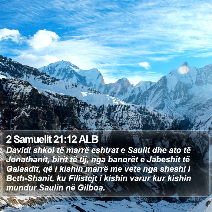 2 Samuelit 21:12 ALB Bible Study