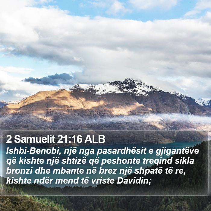 2 Samuelit 21:16 ALB Bible Study