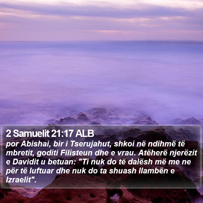 2 Samuelit 21:17 ALB Bible Study