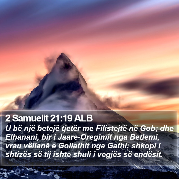 2 Samuelit 21:19 ALB Bible Study