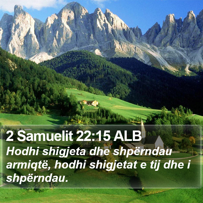 2 Samuelit 22:15 ALB Bible Study