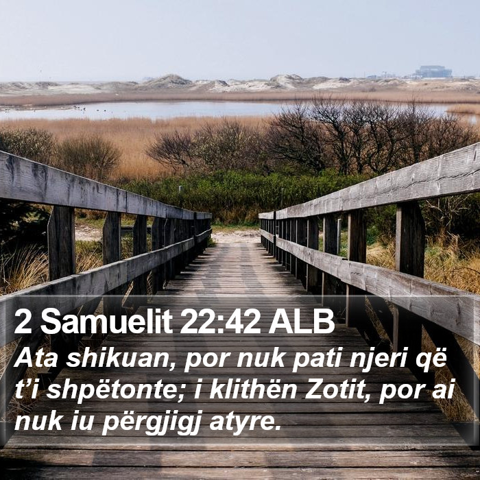 2 Samuelit 22:42 ALB Bible Study