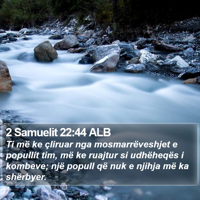 2 Samuelit 22:44 ALB Bible Study