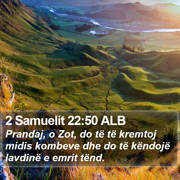 2 Samuelit 22:50 ALB Bible Study