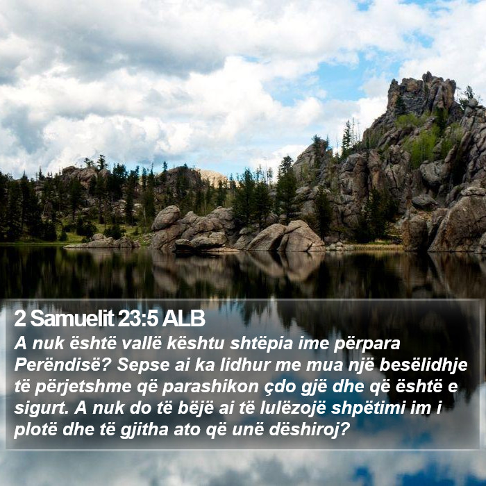 2 Samuelit 23:5 ALB Bible Study
