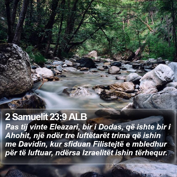 2 Samuelit 23:9 ALB Bible Study