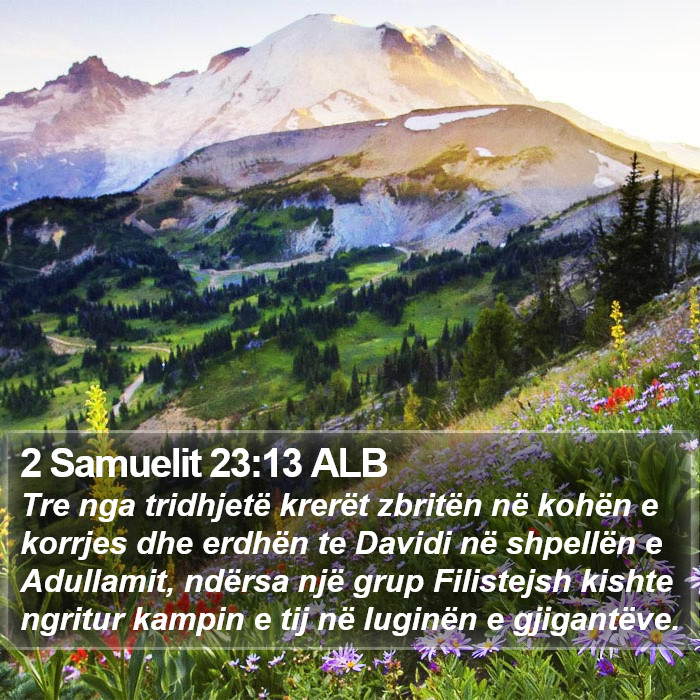 2 Samuelit 23:13 ALB Bible Study