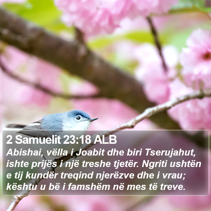2 Samuelit 23:18 ALB Bible Study