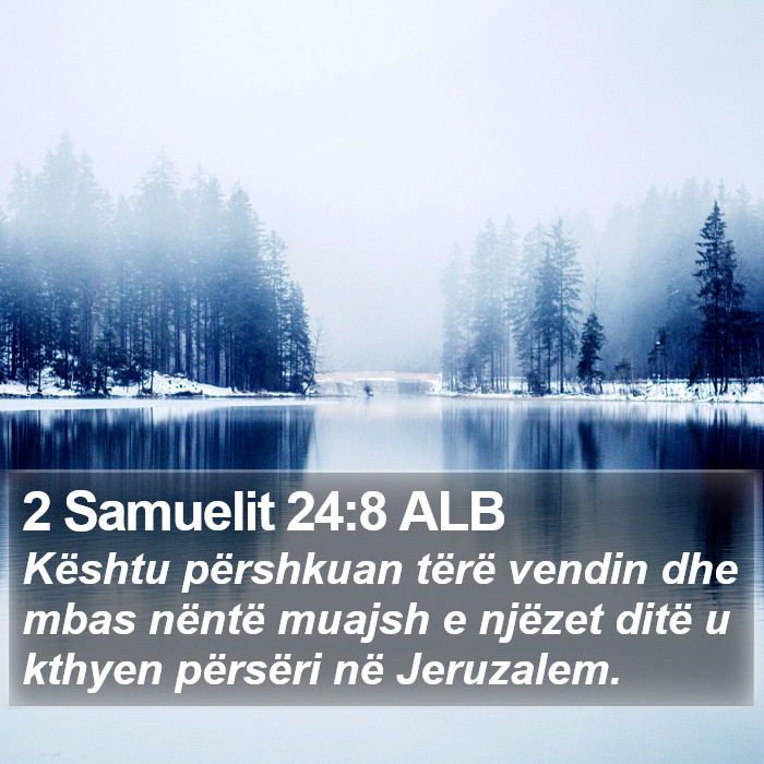 2 Samuelit 24:8 ALB Bible Study