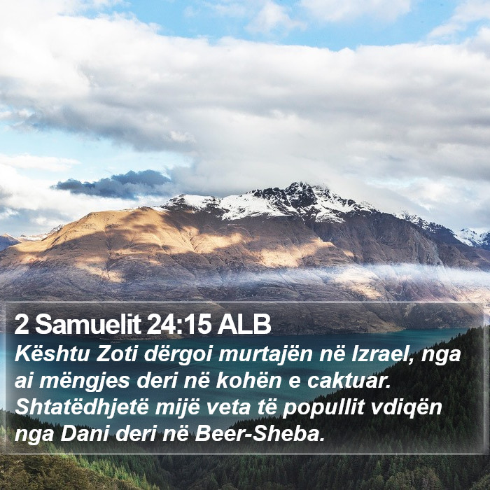 2 Samuelit 24:15 ALB Bible Study