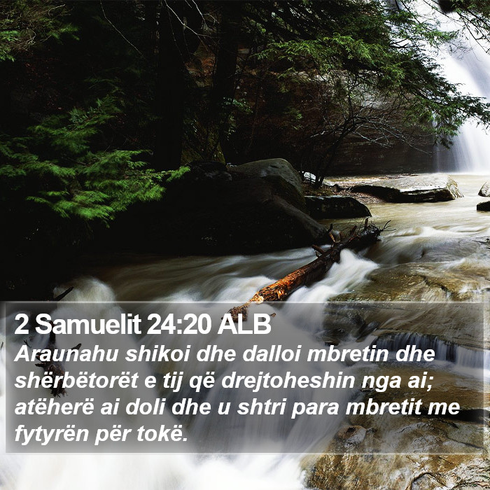 2 Samuelit 24:20 ALB Bible Study