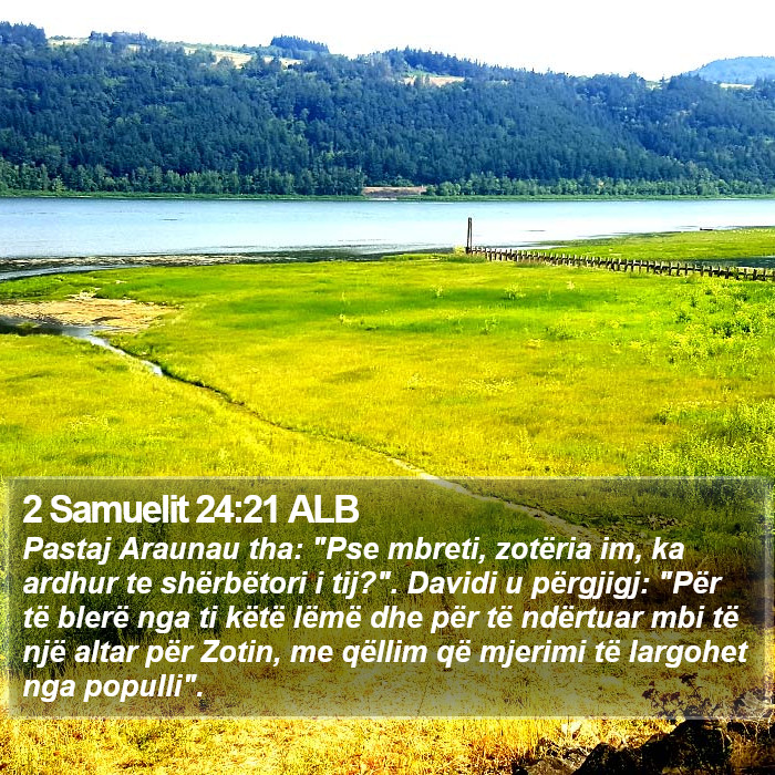 2 Samuelit 24:21 ALB Bible Study