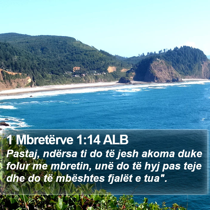 1 Mbretërve 1:14 ALB Bible Study