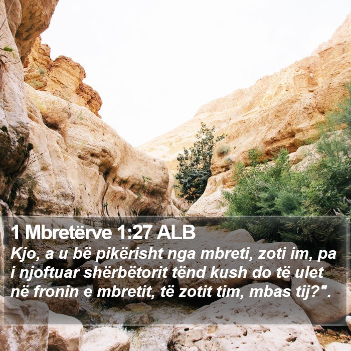 1 Mbretërve 1:27 ALB Bible Study