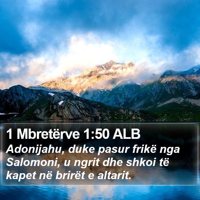 1 Mbretërve 1:50 ALB Bible Study