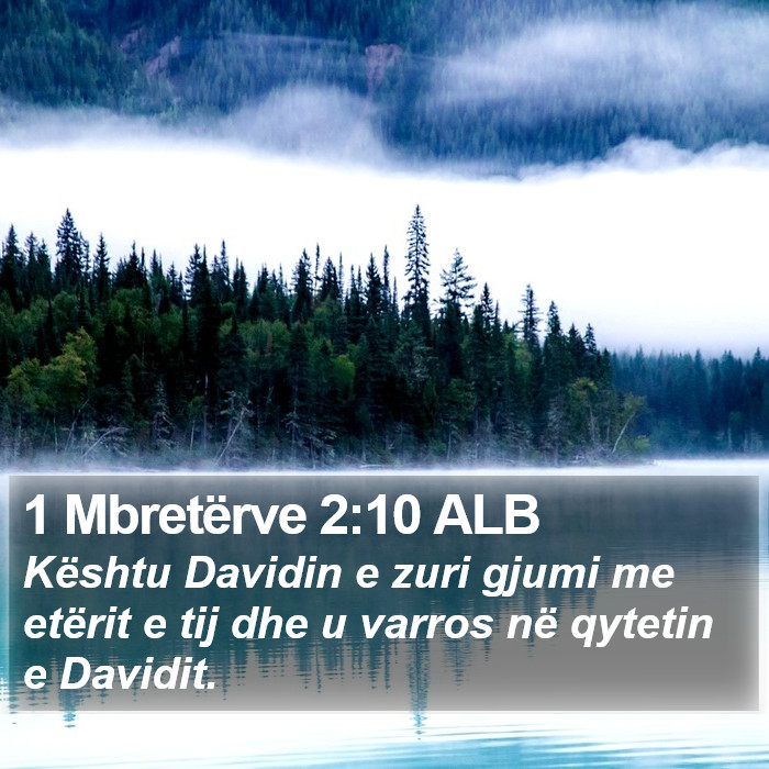 1 Mbretërve 2:10 ALB Bible Study