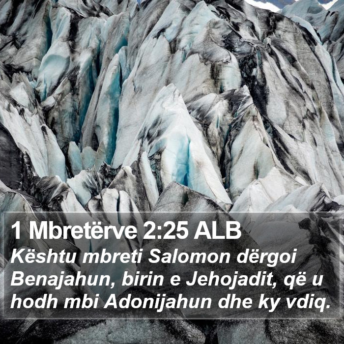 1 Mbretërve 2:25 ALB Bible Study