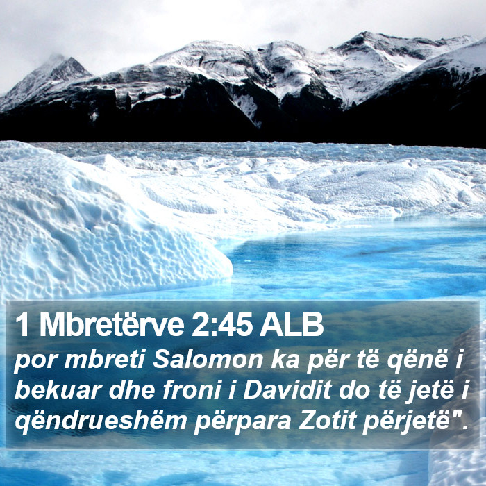 1 Mbretërve 2:45 ALB Bible Study