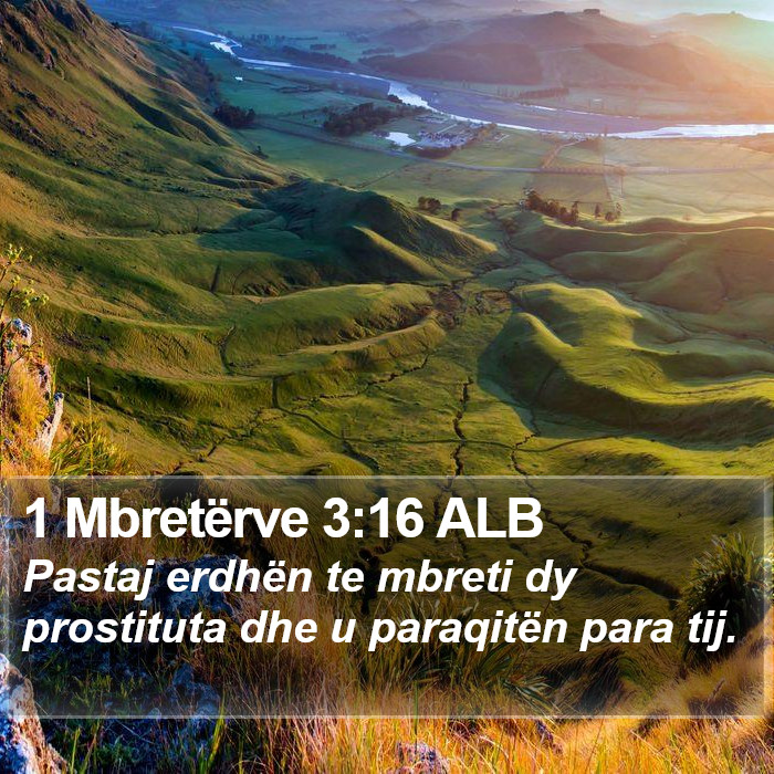 1 Mbretërve 3:16 ALB Bible Study