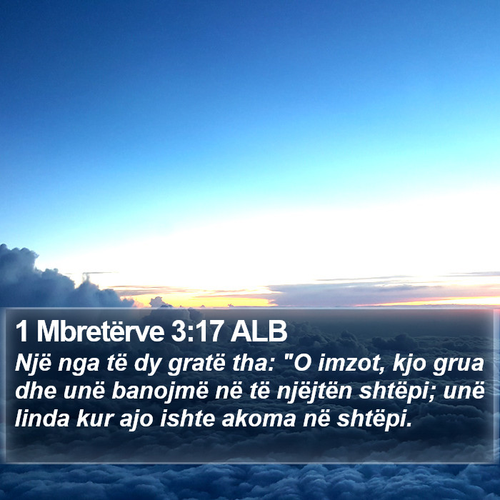 1 Mbretërve 3:17 ALB Bible Study