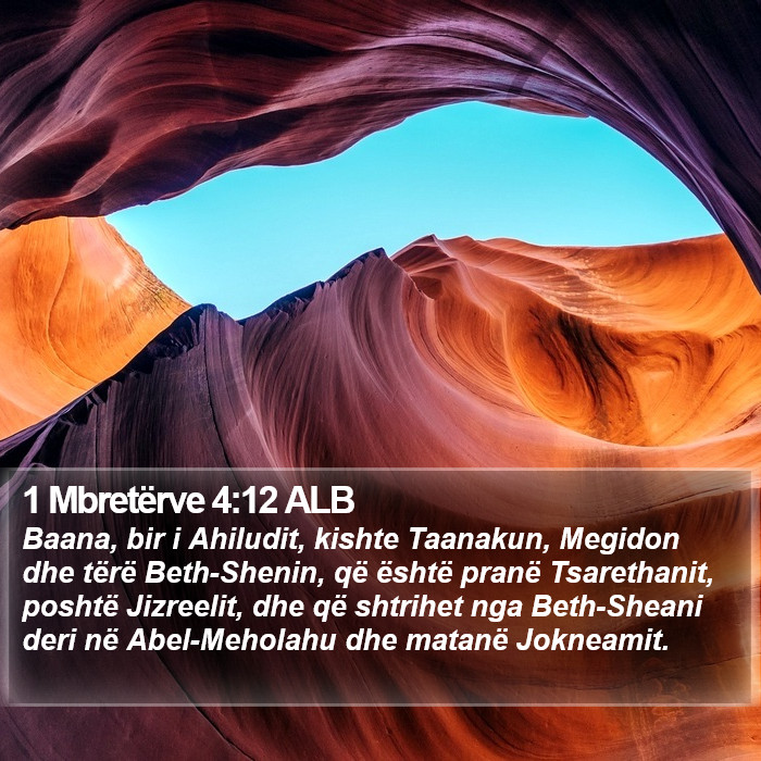 1 Mbretërve 4:12 ALB Bible Study