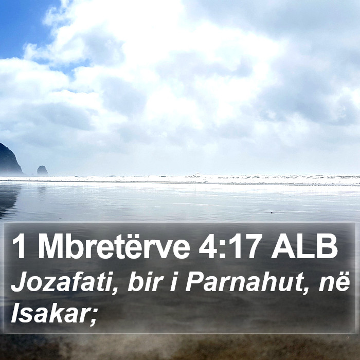 1 Mbretërve 4:17 ALB Bible Study