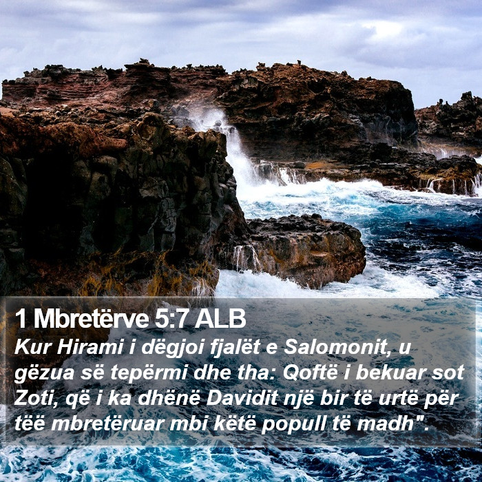 1 Mbretërve 5:7 ALB Bible Study