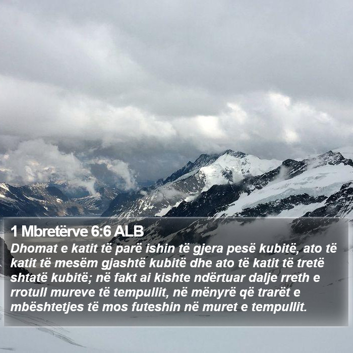 1 Mbretërve 6:6 ALB Bible Study