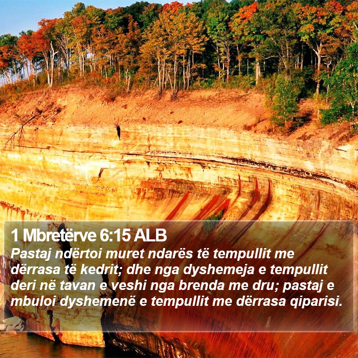 1 Mbretërve 6:15 ALB Bible Study