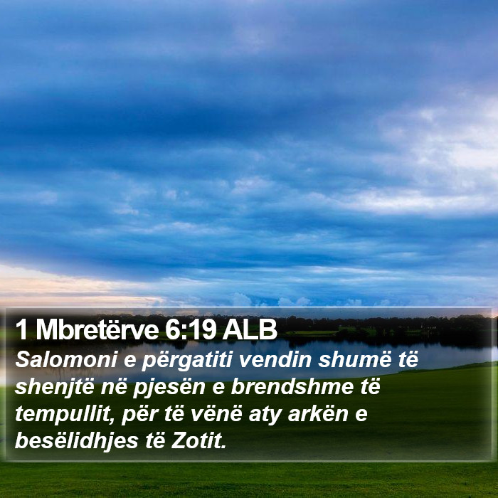 1 Mbretërve 6:19 ALB Bible Study