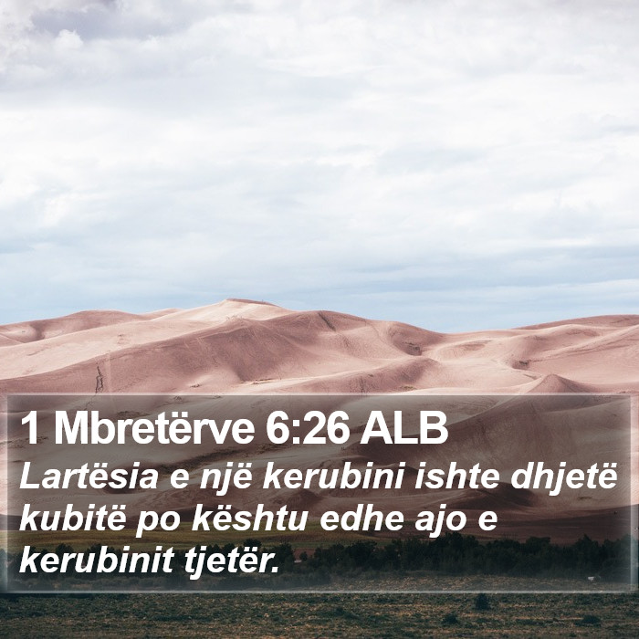 1 Mbretërve 6:26 ALB Bible Study