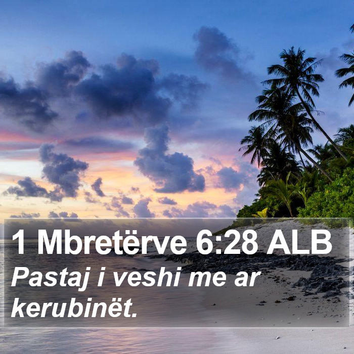 1 Mbretërve 6:28 ALB Bible Study