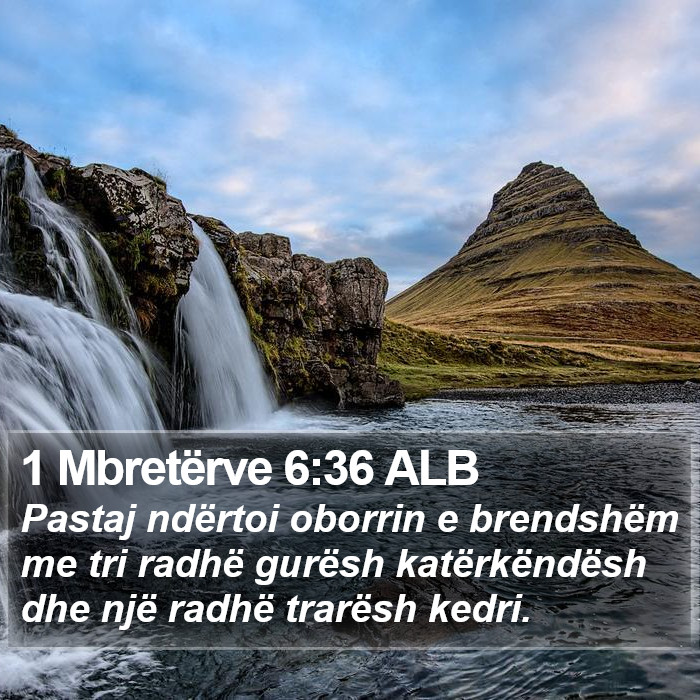 1 Mbretërve 6:36 ALB Bible Study