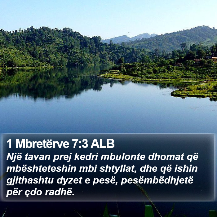 1 Mbretërve 7:3 ALB Bible Study