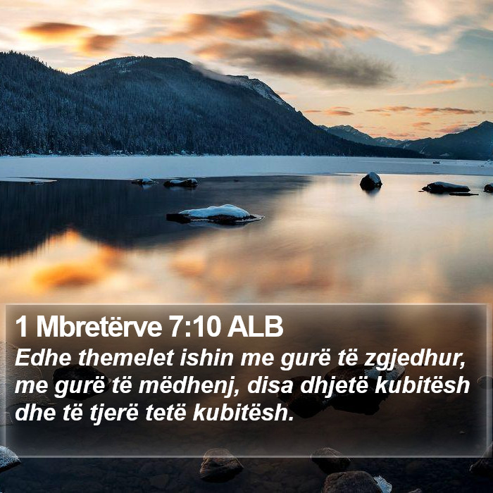 1 Mbretërve 7:10 ALB Bible Study