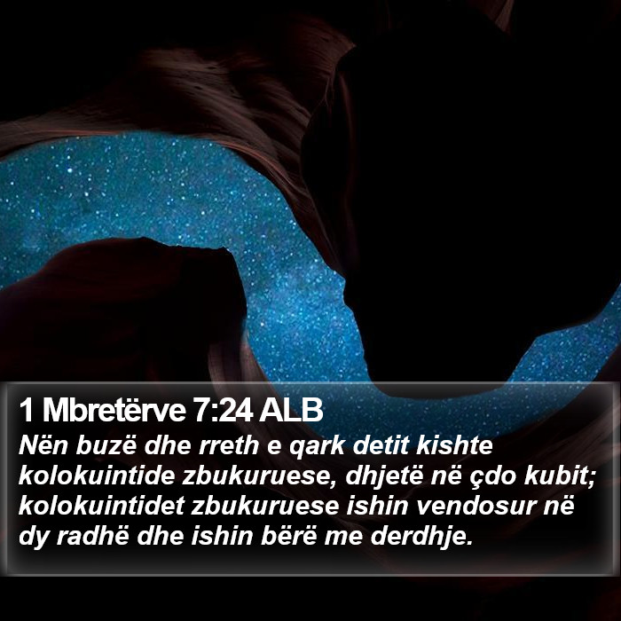 1 Mbretërve 7:24 ALB Bible Study