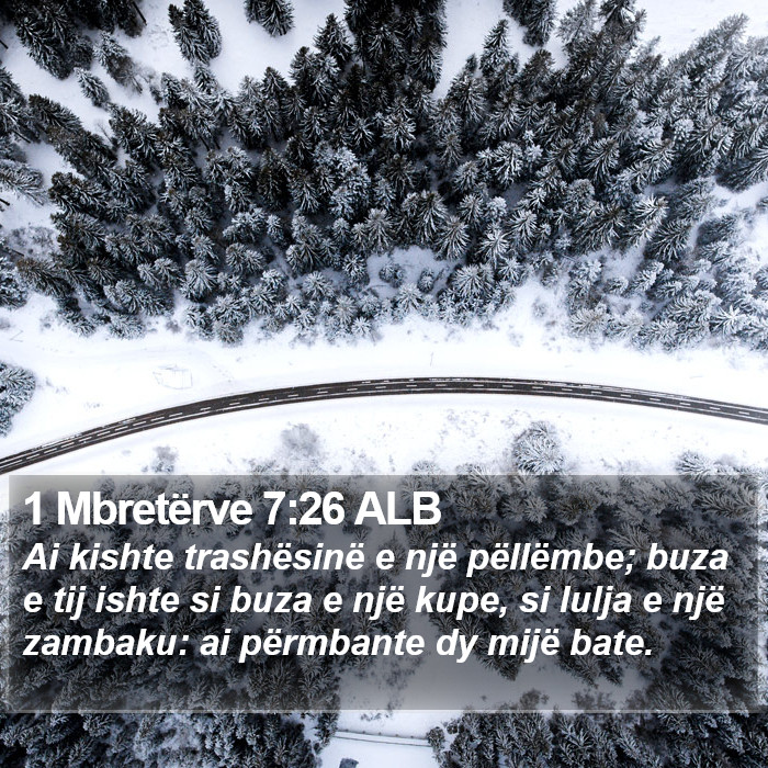 1 Mbretërve 7:26 ALB Bible Study