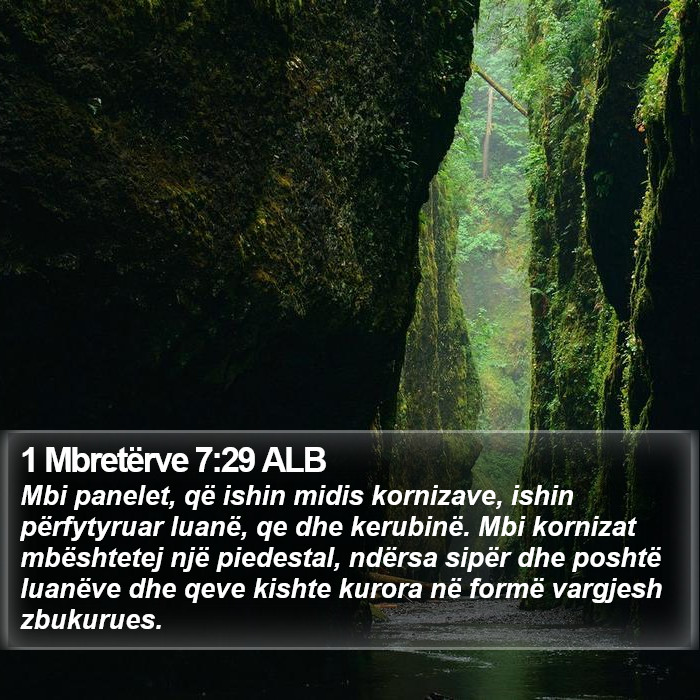 1 Mbretërve 7:29 ALB Bible Study