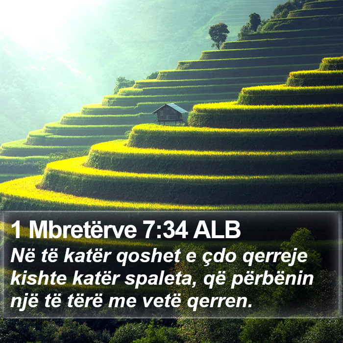 1 Mbretërve 7:34 ALB Bible Study