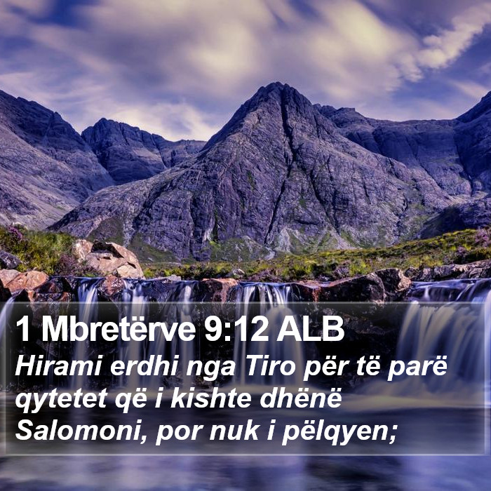 1 Mbretërve 9:12 ALB Bible Study