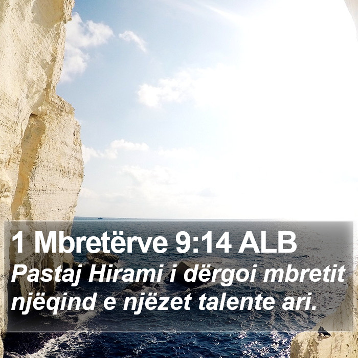 1 Mbretërve 9:14 ALB Bible Study