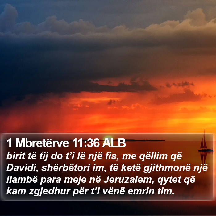 1 Mbretërve 11:36 ALB Bible Study