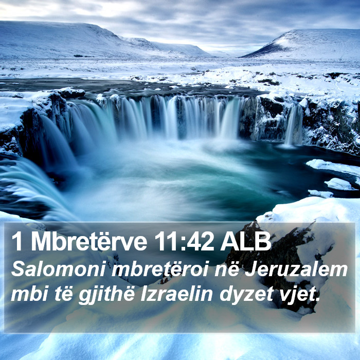 1 Mbretërve 11:42 ALB Bible Study