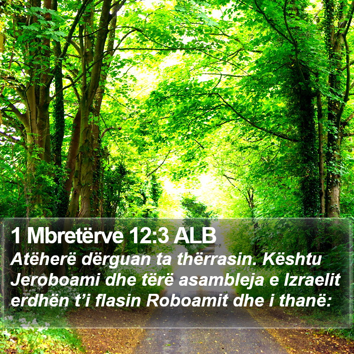 1 Mbretërve 12:3 ALB Bible Study