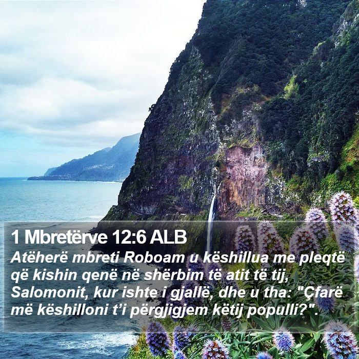 1 Mbretërve 12:6 ALB Bible Study