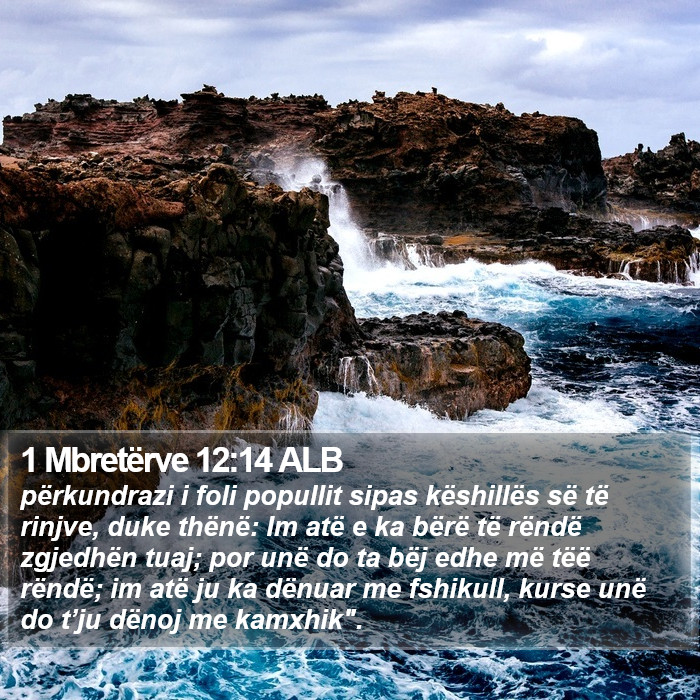 1 Mbretërve 12:14 ALB Bible Study