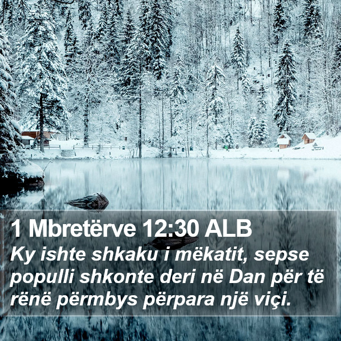 1 Mbretërve 12:30 ALB Bible Study