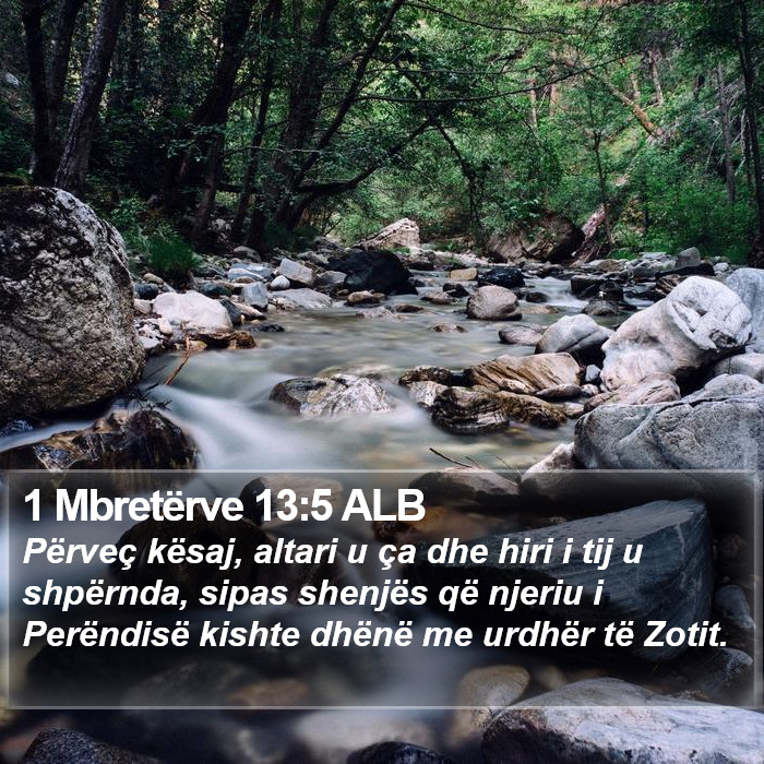 1 Mbretërve 13:5 ALB Bible Study