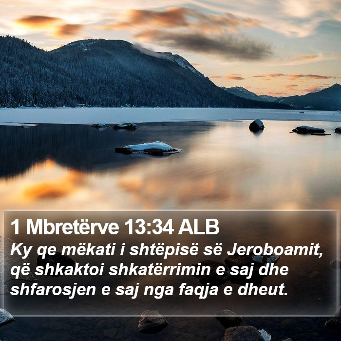 1 Mbretërve 13:34 ALB Bible Study